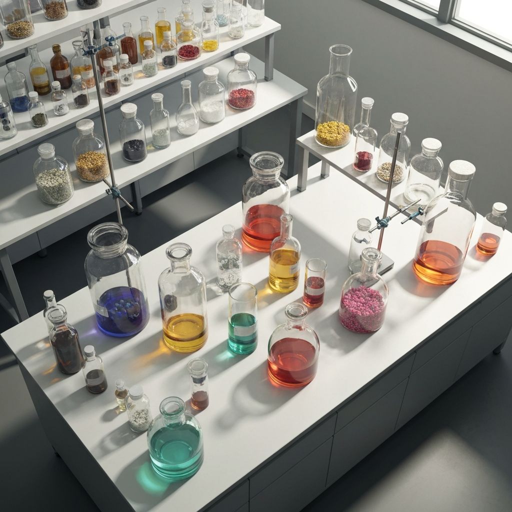 Scientific research laboratory setting